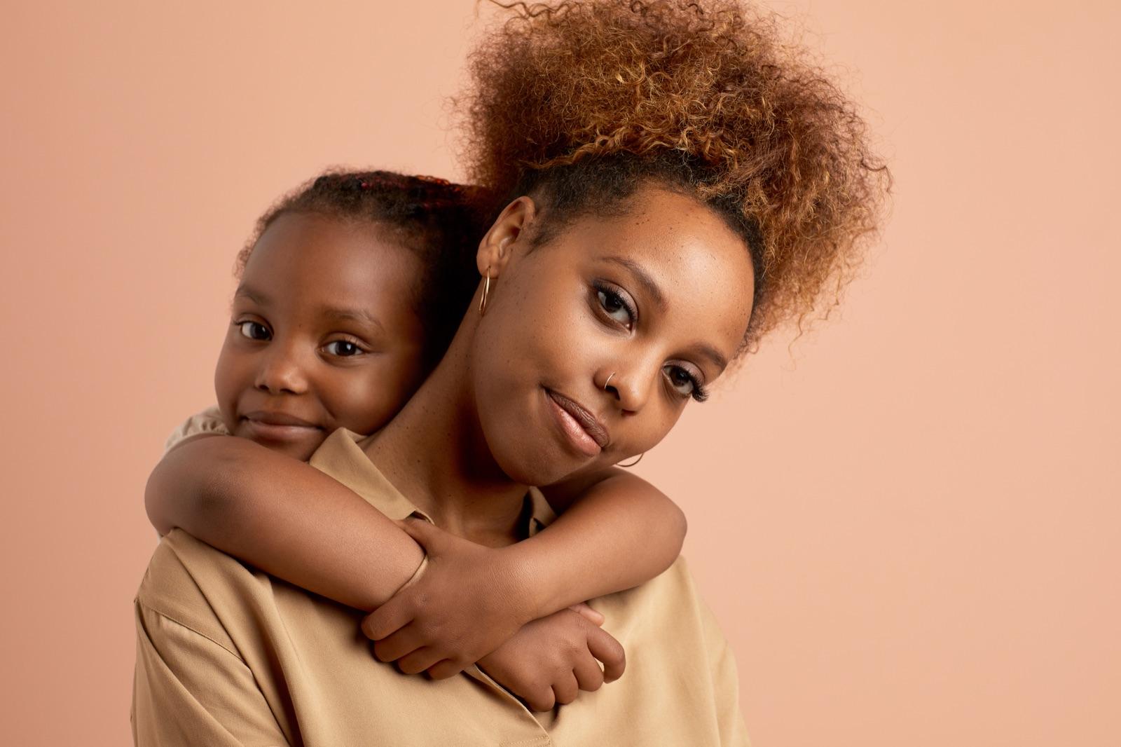 Mother with daughter